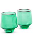 JADED TUMBLER GLASS 2P SET