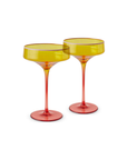 TROPICAL PUNCH MARGARITA GLASS 2P SET