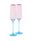 ROSE WITH A TWIST CHAMPAGNE GLASS 2P SET