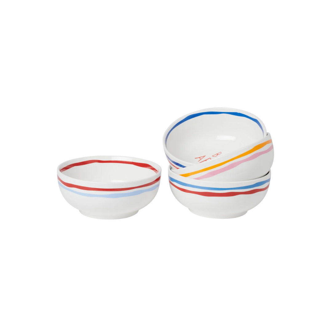 Red Italian Bowl Set