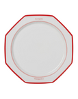 Red Bon Appétit Octagonal Plate Set