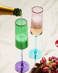 JADED CHAMPAGNE GLASS 2P SET