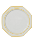 Yellow Bon Appétit Octagonal Plate Set