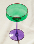 JADED MARGARITA GLASS 2P SET