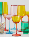 TROPICAL PUNCH CHAMPAGNE GLASS 2P SET