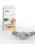 GRAND DESIGNS KITCHEN GRATE & CRUSH - 2 IN 1 GARLIC CRUSHER GREY/SILVER