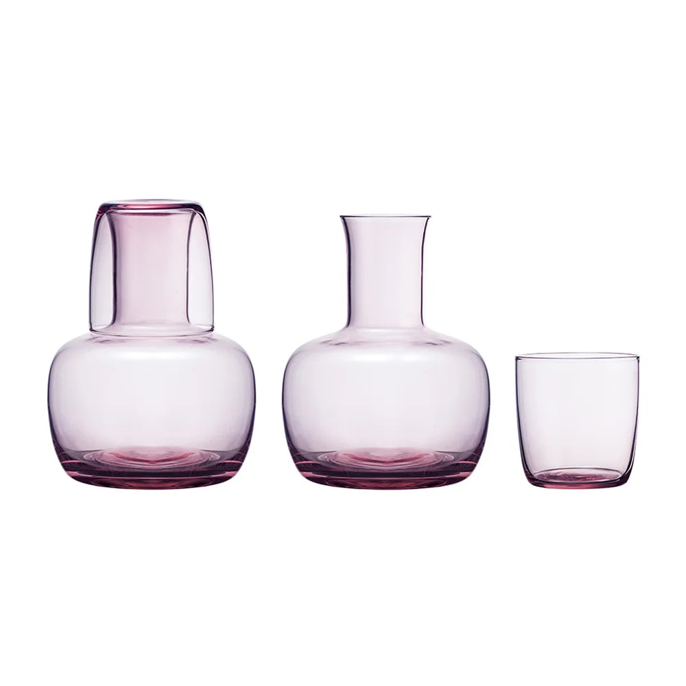 Water Carafe &amp; Tumbler Bulb Set - Plum