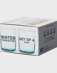 Water Tumbler Set S/4 - Aqua