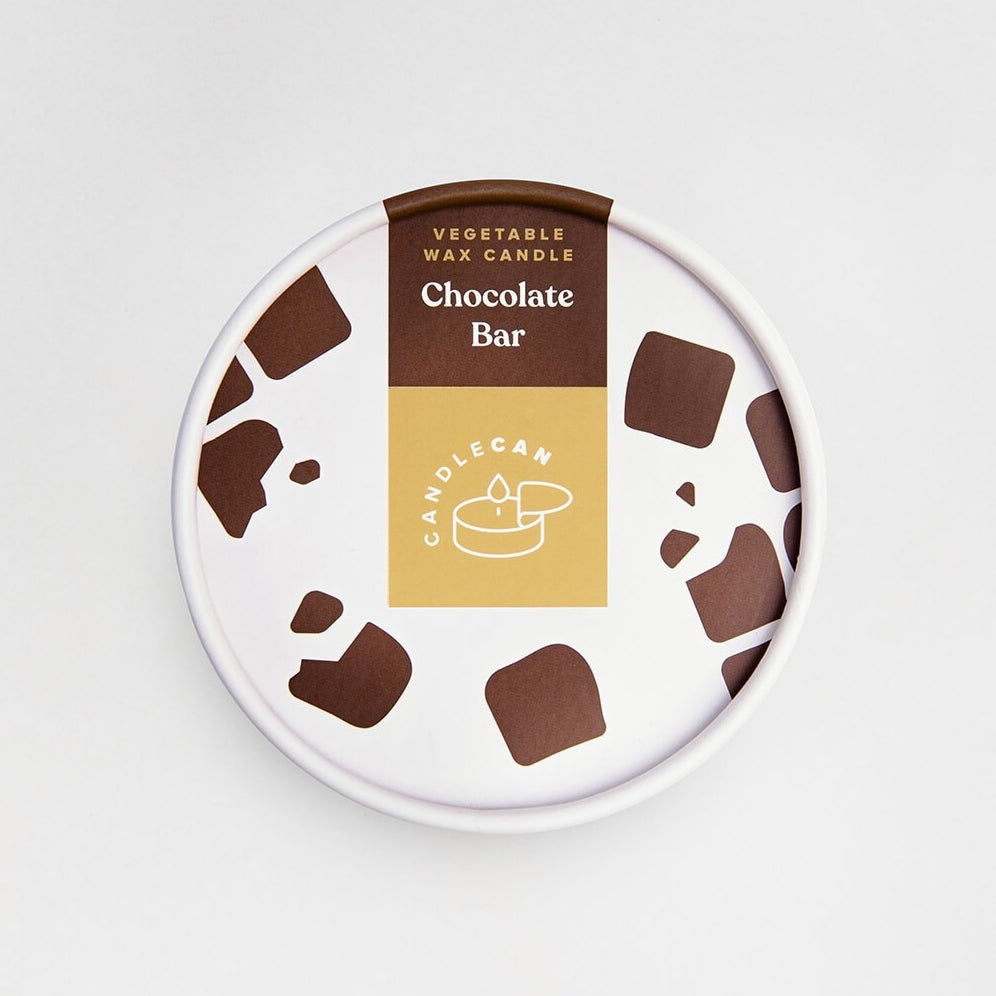 CHOCOLATE BAR SCENTED SOY CANDLE CAN