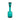 BASTILLE GLASS BOTTLE TURQUOISE MED