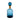 COLMAN BLUE GLASS BOTTLE GOLD NECK LGE