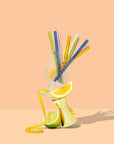 Cocktail Glass Drinking Straws - Multi-colour