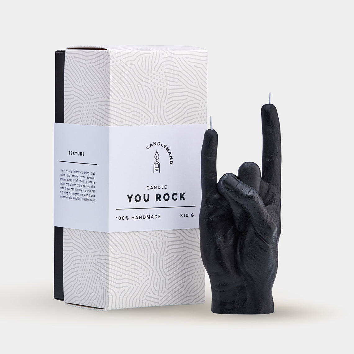 YOU ROCK CANDLE HAND - RANGE OF COLOURS