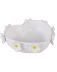 EMPORIUM LILY WHITE HEART DISH WHITE