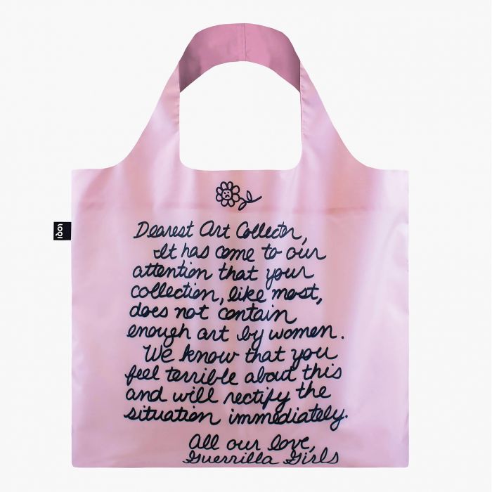 LOQI Guerrilla Girls Dearest Art Collector Bag Pink