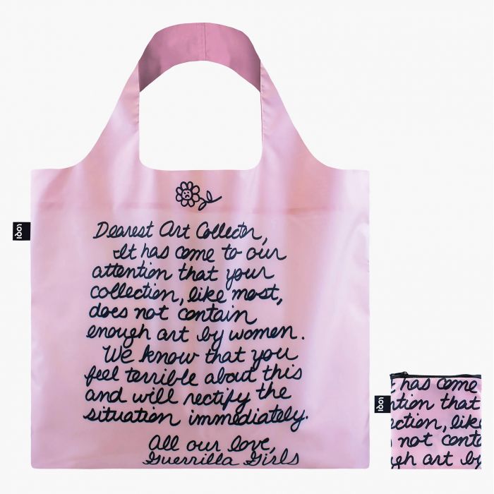 LOQI Guerrilla Girls Dearest Art Collector Bag Pink