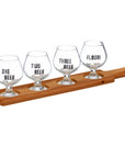 Maverick Beer Tasting Paddle Set 5pce/260ml Clear/Natural